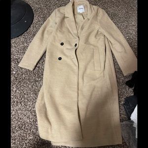 Tan trench coat